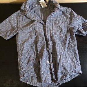Faded Glory Boys Short Sleeve Button Up Shirt Size SM (6-7)